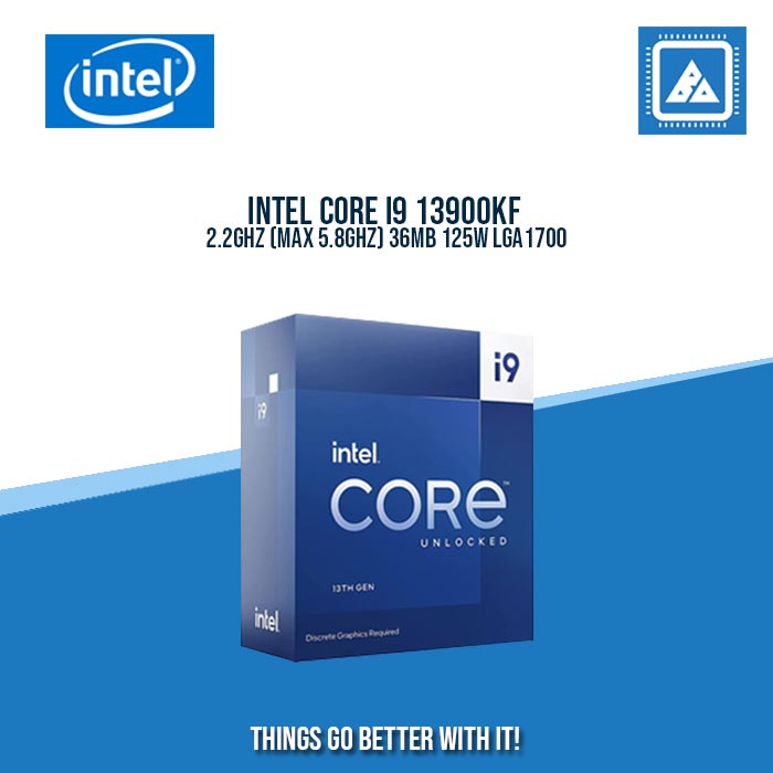 INTEL CORE I9 13900KF 2.2GHZ (MAX 5.8GHZ) 36MB 125W LGA1700 INTEL CORE I9 13900KF 2.2GHZ (MAX 5.8GHZ) 36MB 125W LGA1700